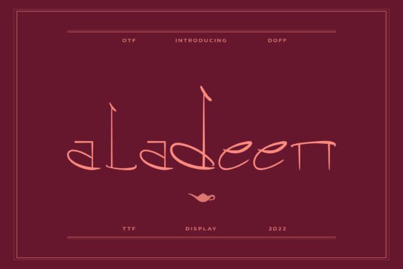 Aladeen: A Display Font That Adds Quiet Confidence to Digital Branding