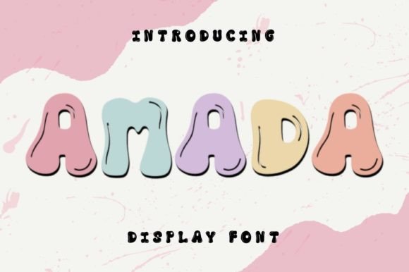 Amada Font: A Playful Display Typeface for Joyful Branding