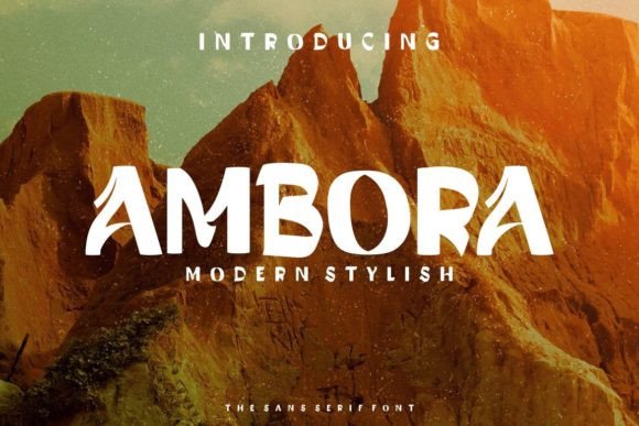 Ambora: The Display Font That Makes Your Headlines Instantly Clickable