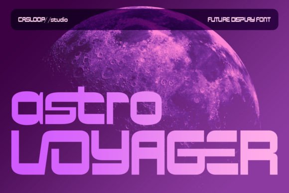 Astro Voyager: A Futuristic Display Font That Elevates Small Business Branding