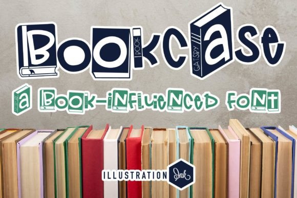 Bookcase: A Playful Display Font for Digital Branding