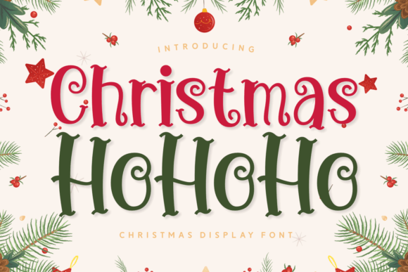 Christmas Ho Ho Ho: A Festive Display Font That Elevates Small Business Branding