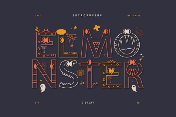 Elmonster: A Playful Display Font for Halloween & Creative Digital Brands