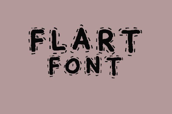Flart: A Friendly Handwritten Display Font for Small Business Branding
