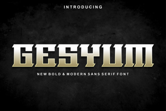 Gesyum: A Modern Display Font That Elevates Digital Branding