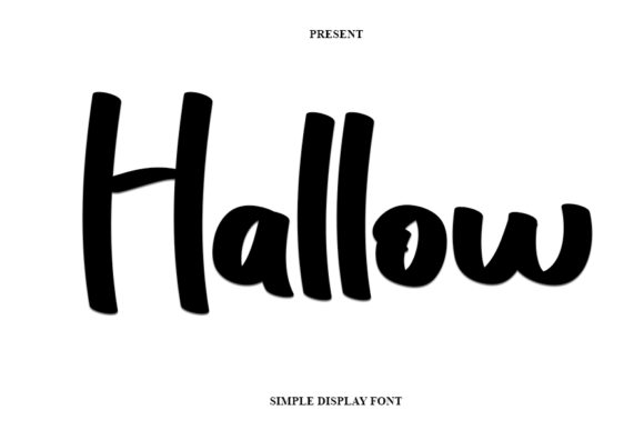 Hallow: A Modern Handwritten Display Font for Editorial Design