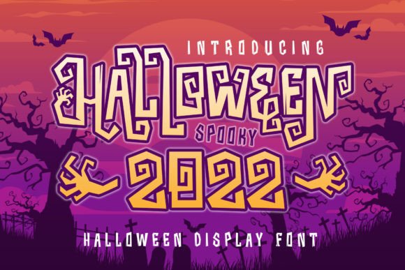 Halloween 2022 Display Font for Handmade Creations