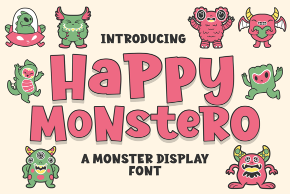 Happy Monstero: A Playful Display Font That Lifts Digital Design