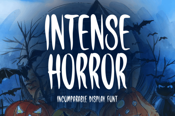 Intense Horror: A Playful Halloween Display Font for Digital Brands