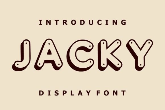 Jacky: A Display Font That Feels Like a Warm Welcome