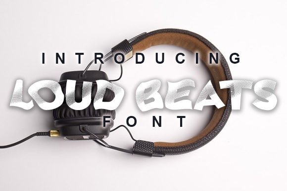 Loud Beats: A Whimsical Display Font for Joyful Editorial Moments