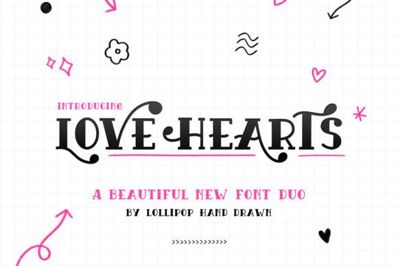 Love Hearts Font: Whimsical Display Type for Scroll-Stopping Campaigns