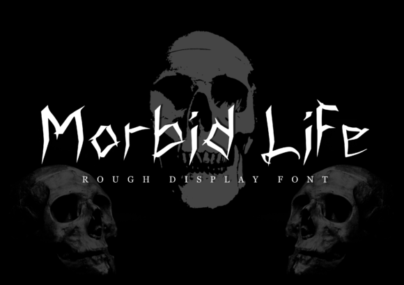 Morbid Life: A Bold Display Font for Spooky, Handmade Charm