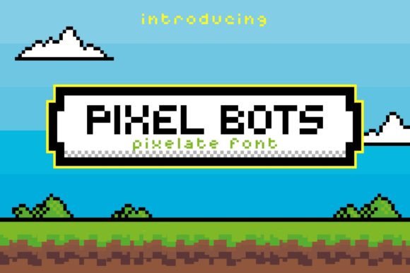 Pixel Bots: A Display Font That Gives Your Brand Instant Retro Charm