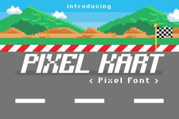 Pixel Kart: A Retro Display Font That Pops on Every Screen