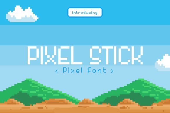 Pixel Stick: A Display Font That Nails Retro Charm