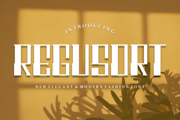 Regusort: A Modern Display Font for Handmade Brands