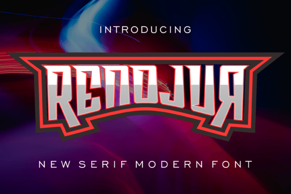 Renojur Display Font for Small Business Branding