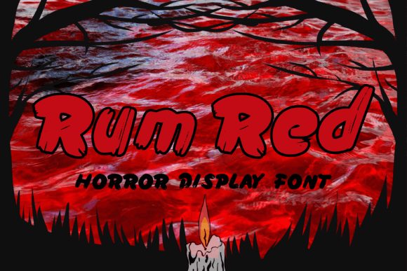Rum Red: A Spooky-Sharp Display Font for Brand Personality