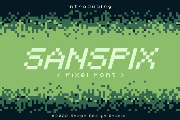 Sanspix: A Retro Pixel Font That Grabs Attention