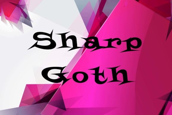 Sharp Goth: A Bold Display Font for Digital Branding