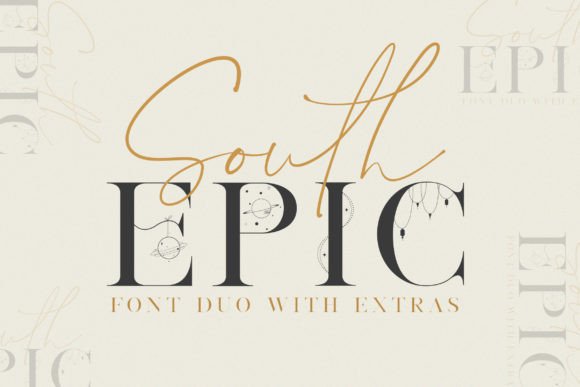 South Epic Duo: A Display Font That Elevates Campaign Headlines