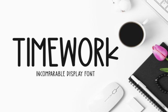 Timework Display Font for Handmade Creators