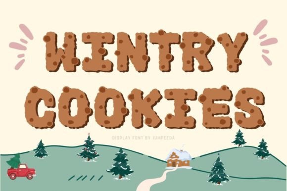 Wintry Cookies: A Festive Display Font That Delivers Joy—Not Just Flair