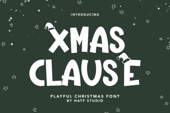 Xmas Clause: A Festive Display Font with Editorial Warmth